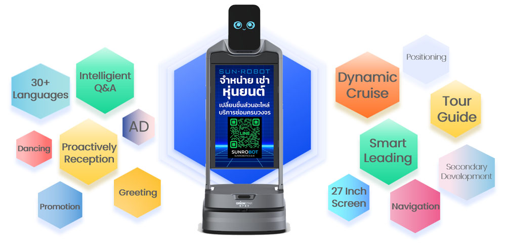 OrionStar Robot หุ่นยนต์บริการ รุ่น DR01 Plus OrionStar Robot หุ่นยนต์บริการ รุ่น DR01 Plus