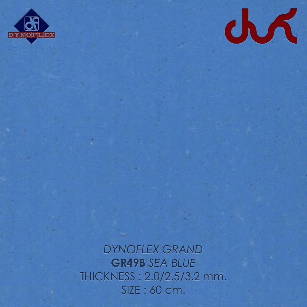 กระเบื้องยาง DYNOFLEX GR49B SEA BLUE