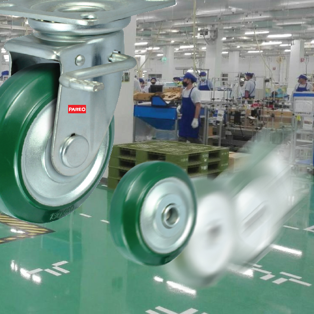 ล้อยางมาตรฐานญี่ปุ่น ล้อไม้ทำพื้นเป็นรอย ล้อลดเสียง ล้อลดแรงเข็น ล้อลดแรงสั่นสะเทือน