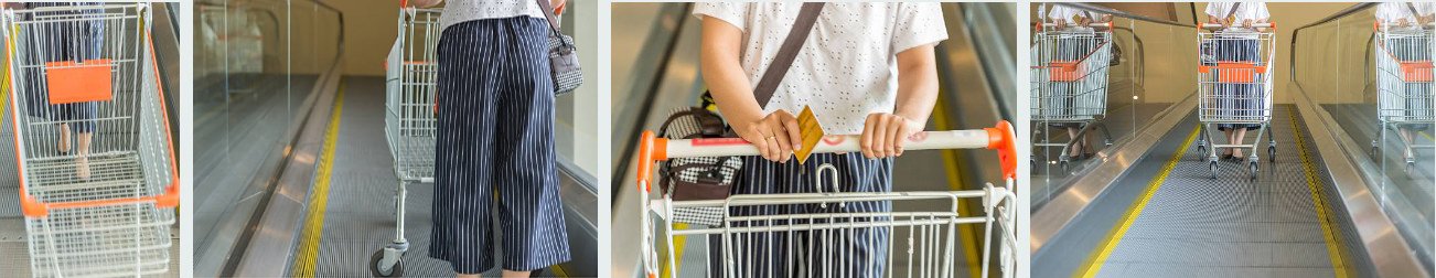 รถเข็นช้อบปื้งขึ้นบันไดเลื่อนได้ รถเข็นช้อบปิ้ง ขึ้นบันไดเลื่อนได้