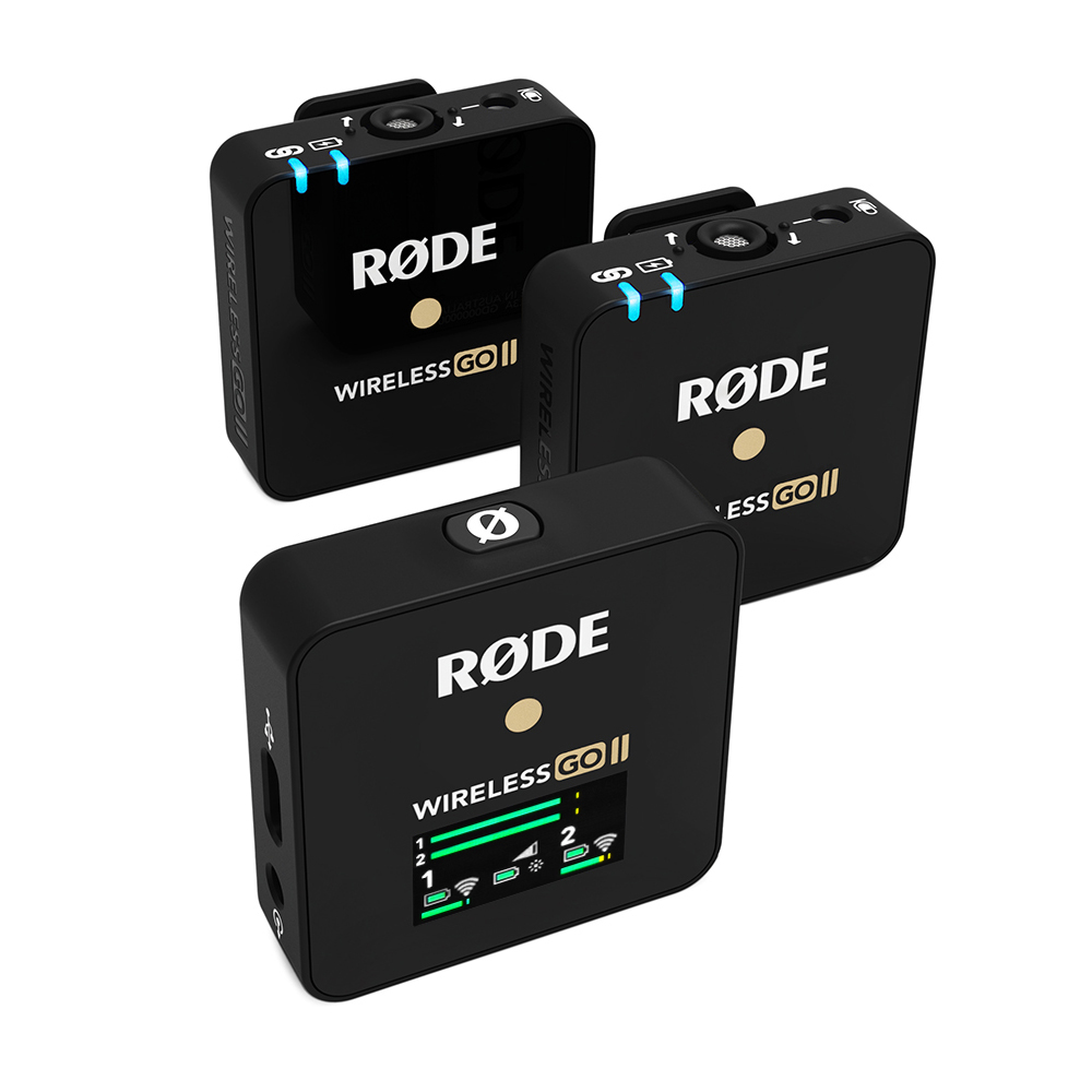 RODE Wireless Go 2 ชุดไมโครโฟนไร้สายแบบ 2 ชาแนล ขนาดพกพา