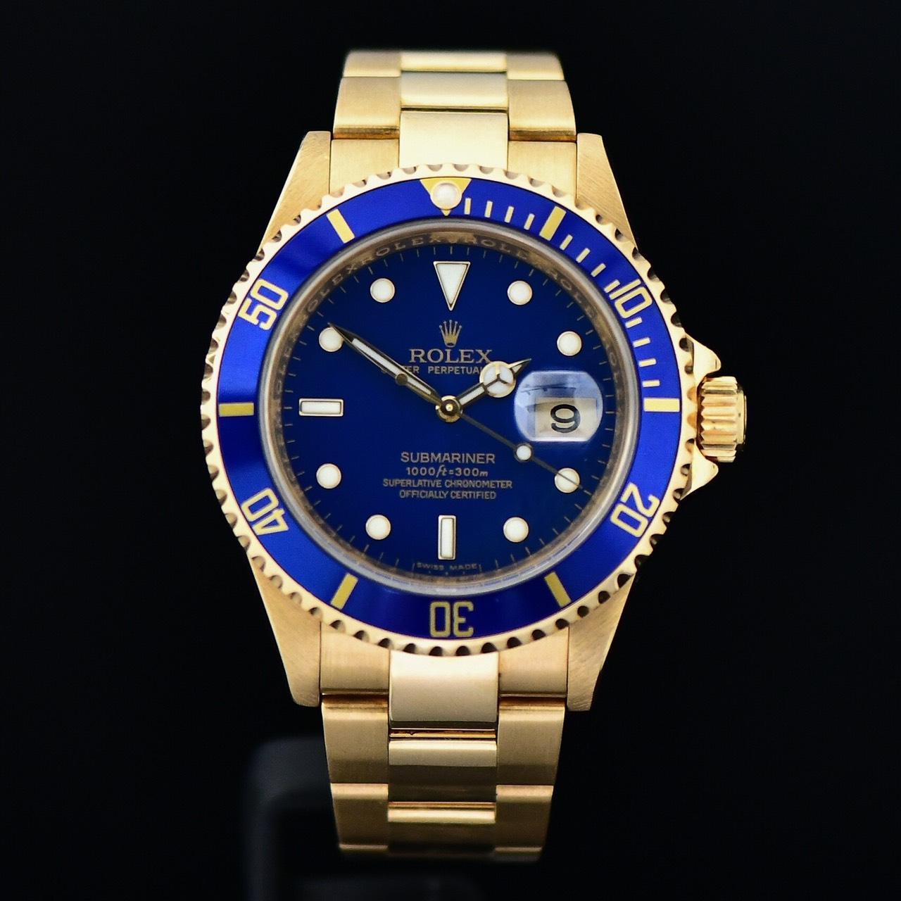 Rolex Submariner Yellow Gold Blue