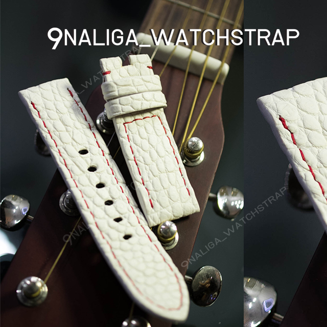 Crocodile watch strap. 22/22mm 110/65mm Panerai strap limited edition by ZIRDIVA