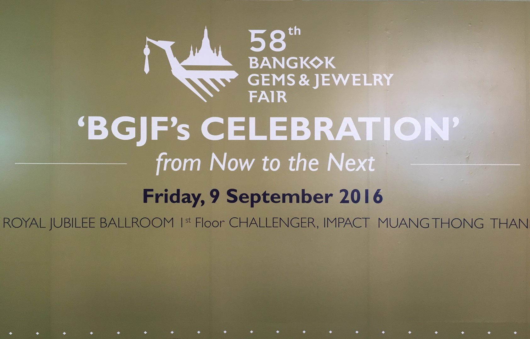 L.S. Oriental Jewelry (Lee Seng Jewelry) ร่วมงาน Bangkok Gems & Jewelry Fair ครั้งที่ 58 วันที่ 7-11 กันยายน 2559