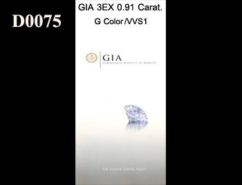 GIA 3EX 0.91 Carat
