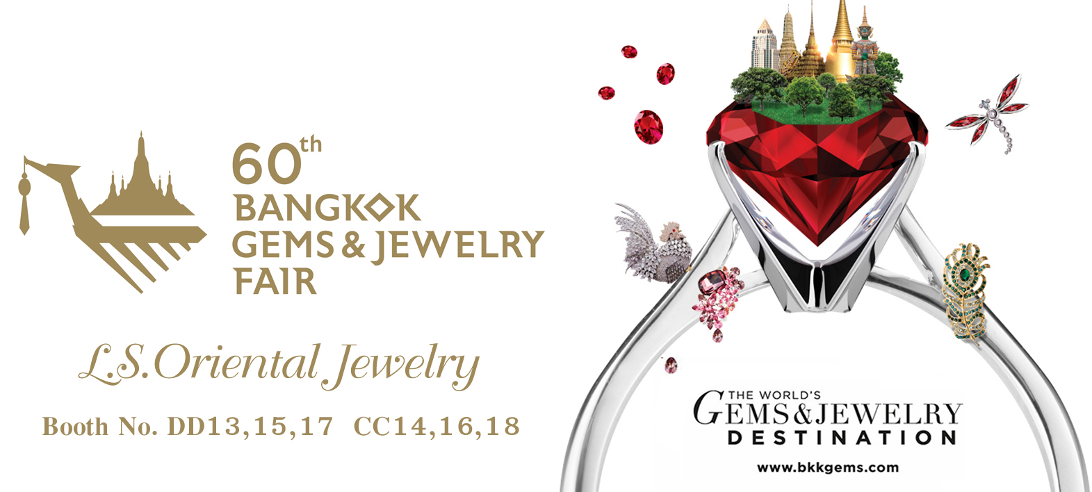 ข่าว Lee Seng Jewelry (L.S. Oriental Jewelry , L.S. Jewelry Group) เข้าร่วมจัดงานแสดงเพชร และอัญมณีที่ใหญ่ที่สุด Bangkok Gems & Jewelry Fair ครั้งที่ 60 ในนิตยสาร Gold & Jewelry Society ฉบับเดือน กันยายน 2560