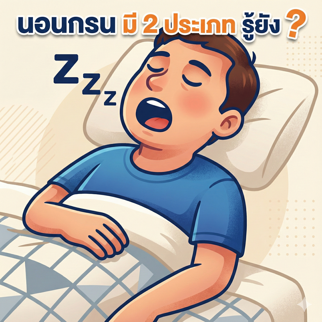 นอนกรน มี 2 ประเภท รู้ยัง ??