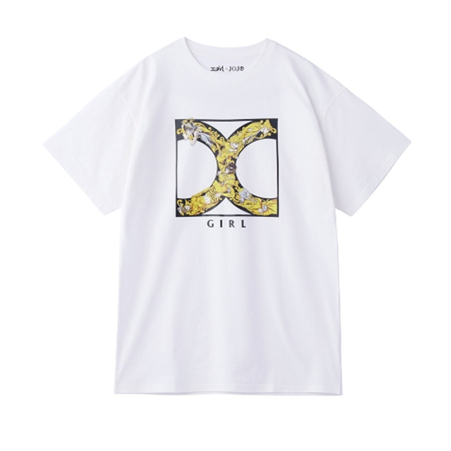 [Please Read All Detail][Price 2,600/Deposit 1,800] JOJO X-GIRL, T-Shirt Golden Logo WHITE