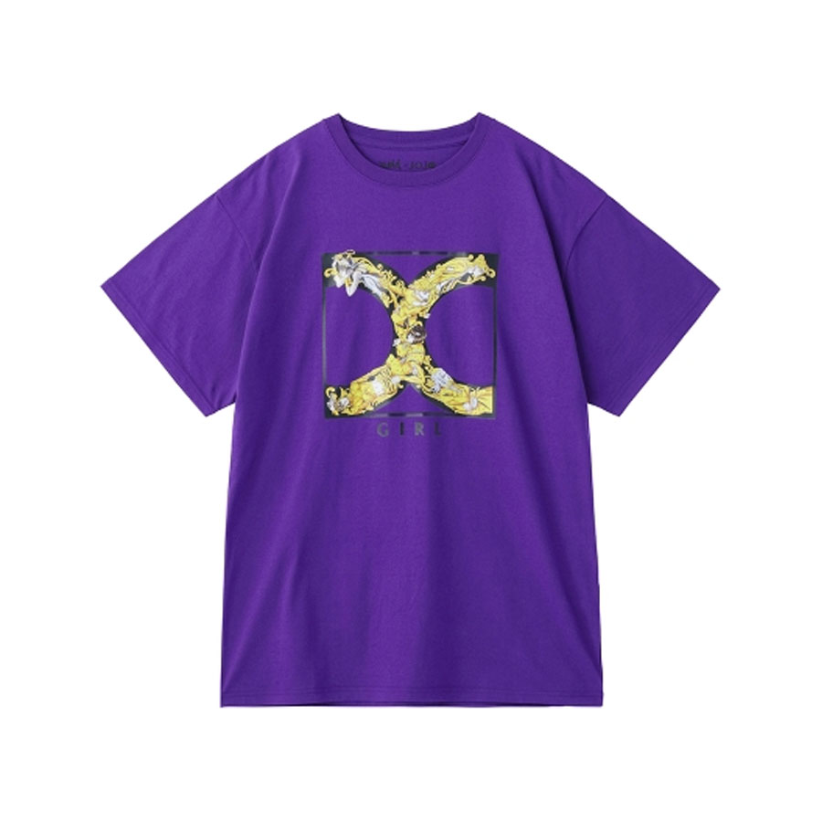 [Please Read All Detail][Price 2,600/Deposit 1,800] JOJO X-GIRL, T-Shirt Golden Logo PURPLE