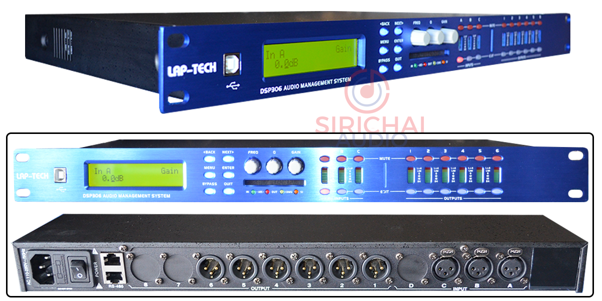 AUDIO MANAGEMENT SYSTEM LAP TECH รุ่น DSP 306