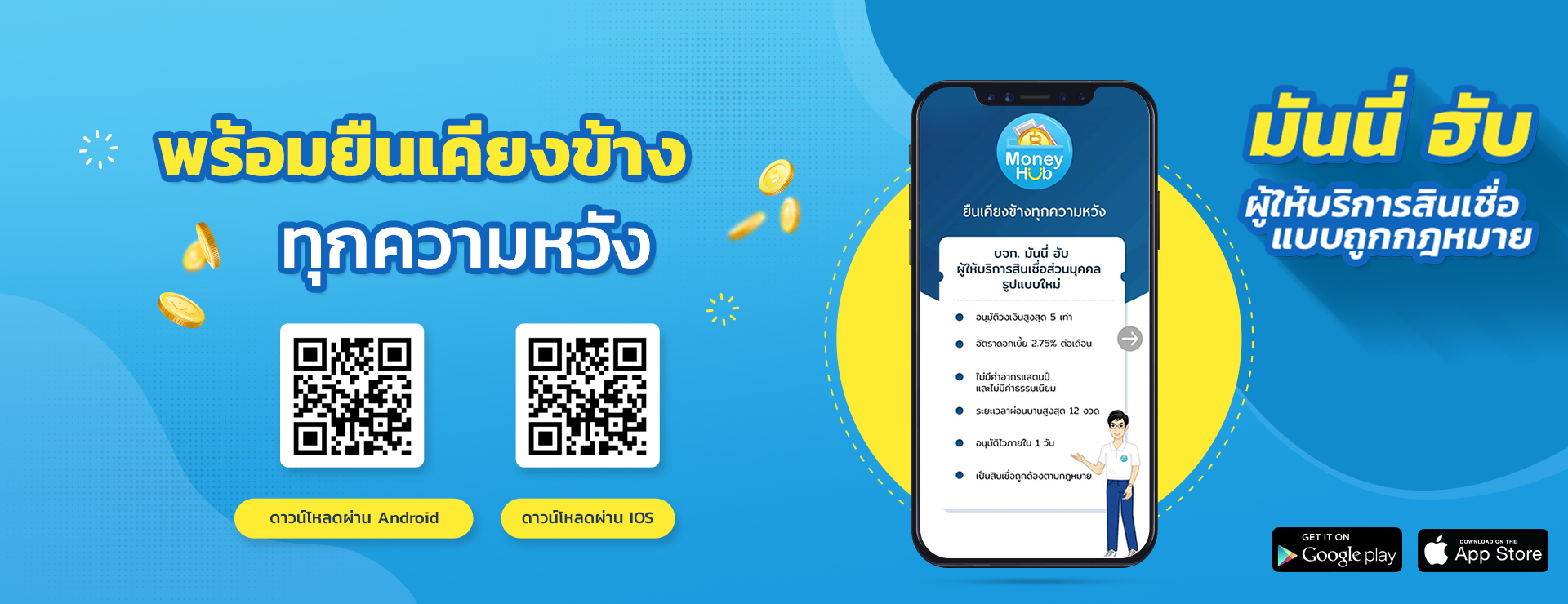 มันนี่ ฮับ (Money Hub) รีวิว สินเชื่อออนไลน์ ยืมเงิน 50,000 บาท ไม่ต้องค้ำประกัน