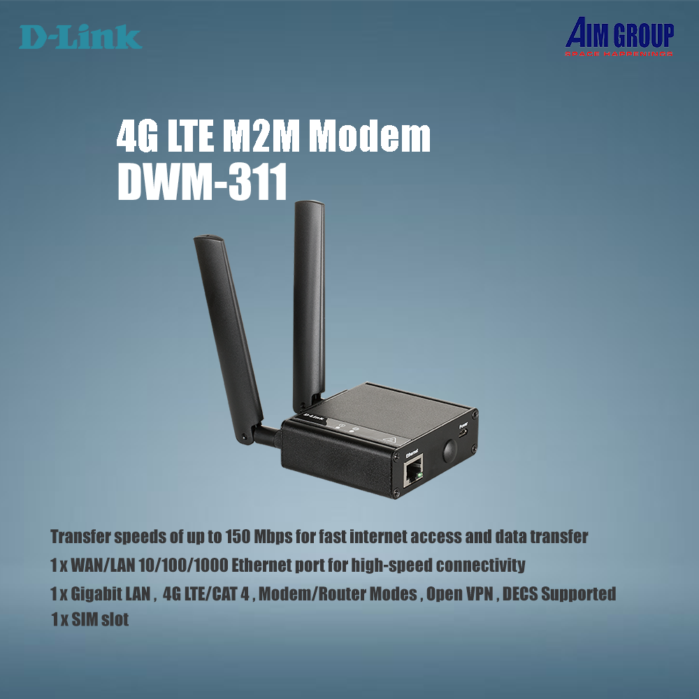 D-Link DWM-311 4G LTE Cat 4 w/ 3G Fallback Router ราคาพิเศษ