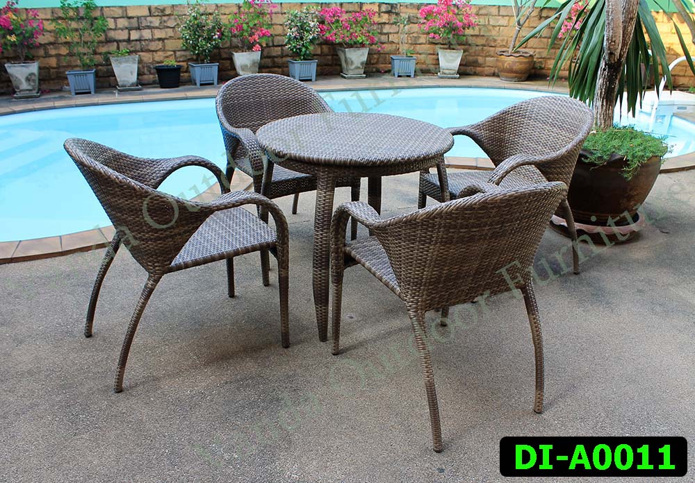 Rattan Dining and coffee set Product code DI-A0011