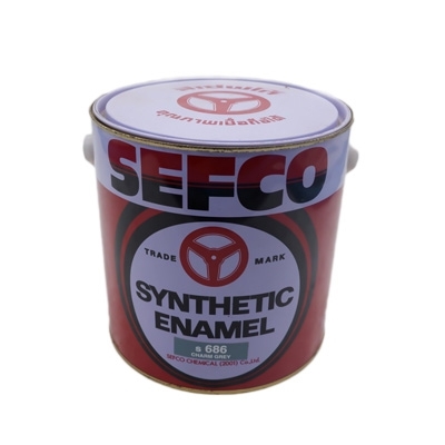 SEFCO สีเคลือบเงาเซฟโก้ สำหรับช้ภายนอกและภายใน S 686 CHARM GREY ขนาด 3.4 ลิตร