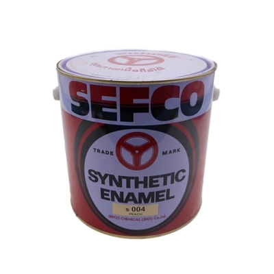 SEFCO สีเคลือบเงาเซฟโก้ สำหรับช้ภายนอกและภายใน S 004 PEACH ขนาด 3.4 ลิตร