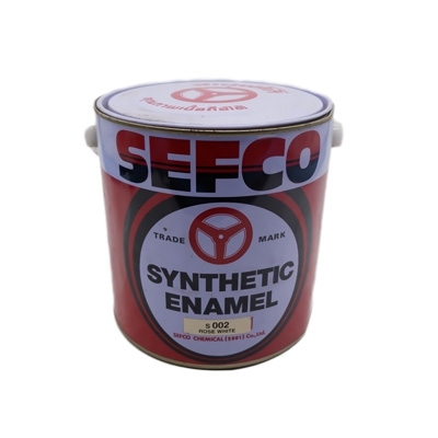 SEFCO สีเคลือบเงาเซฟโก้ สำหรับช้ภายนอกและภายใน S 002 ROSE WHITE ขนาด 3.4 ลิตร