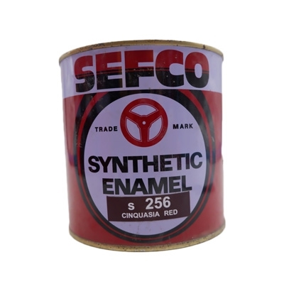 SEFCO สีเคลือบเงาเซฟโก้ สำหรับช้ภายนอกและภายใน S 256 CINQUASIA RED ขนาด 0.85 ลิตร