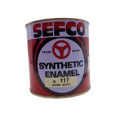 SEFCO สีเคลือบเงาเซฟโก้ สำหรับช้ภายนอกและภายใน S 117 WARM WHITE ขนาด 0.85 ลิตร