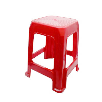 เก้าอี้ทรงเหลี่ยม สีแดง No.7003