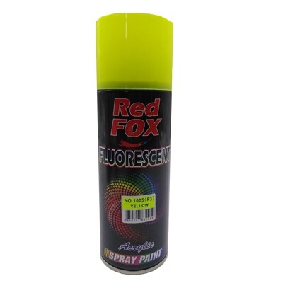 สีสเปรย์เรดฟ็อกซ์ RED FOX FLUORESCENT NO.1005 (F3) YELLOW (สีเหลืองสะท้อนแสง)