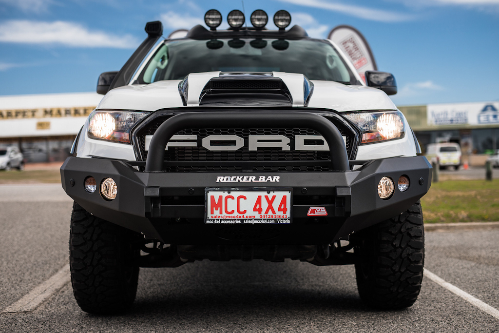 Rocker Bar Ford Ranger Ford Ranger MK2 - MCC078-01 Rocker Bar Single Black Loop - mcc4x4