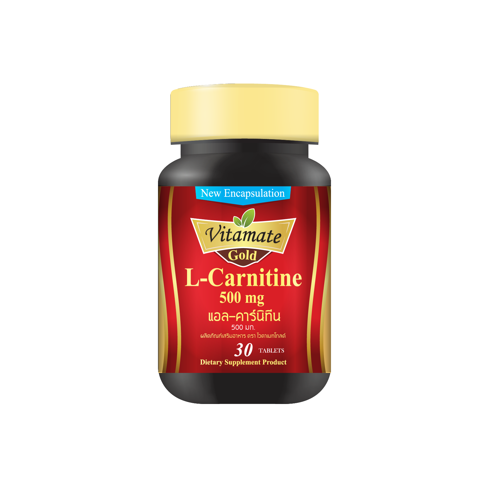 Vitamate Gold L-Carnitine 500 mg 30 tablets