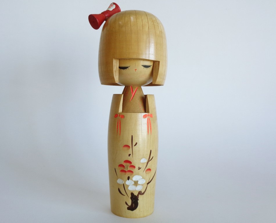 Vintage Japanese Kokeshi Doll Medium
