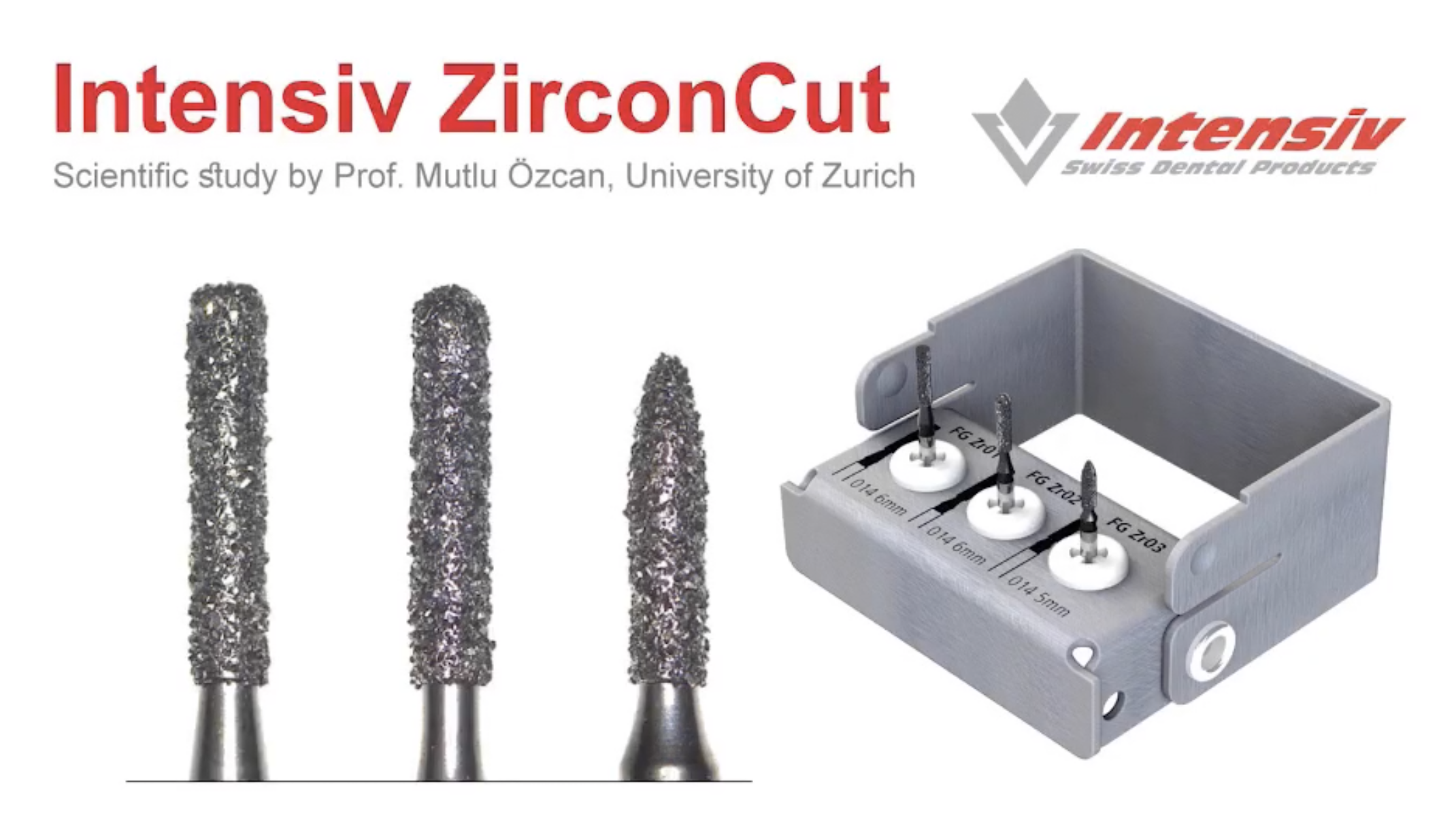 Intensiv ZirconCut Diamond Burs สำหรับรื้อ Zironium