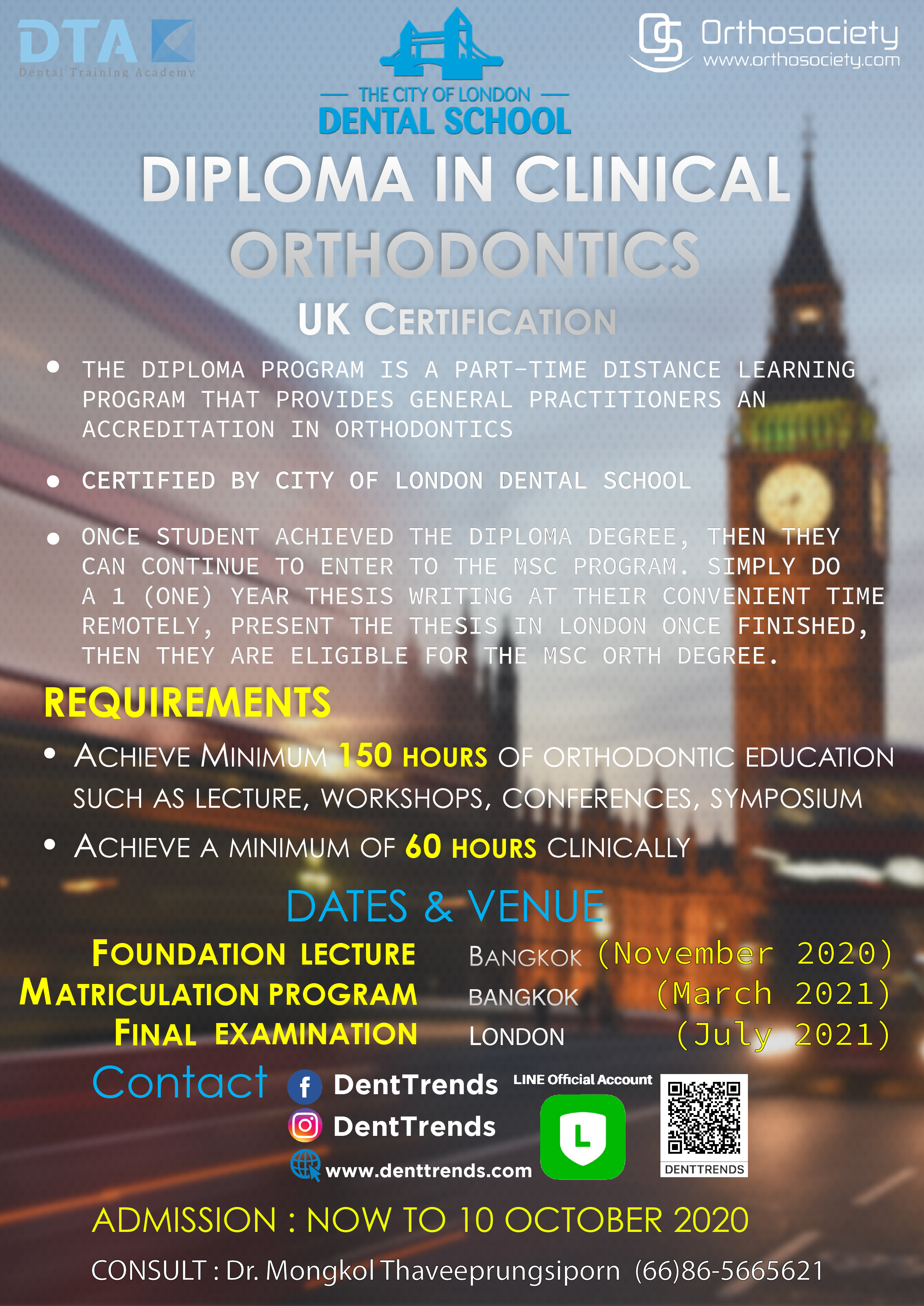 Diploma in Clinical Orthodontics