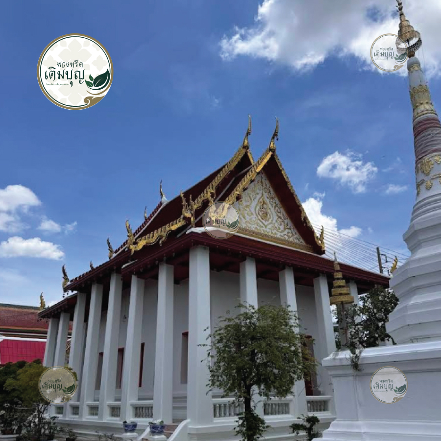 พวงหรีดวัดทรงธรรมวรวิหาร ตำบลตลาด