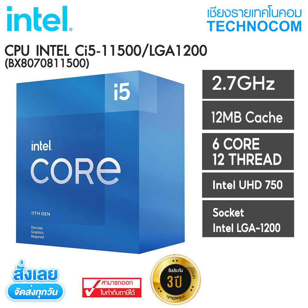 Intel(インテル) Core I5-11500 デスクトッププロセッサー 6コア 最大