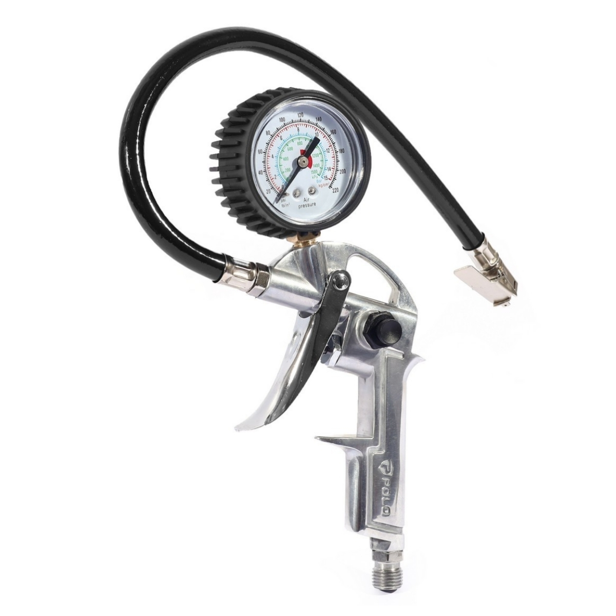 POLO หัวเติมลมอลูมิเนียมพร้อมเกจ์วัดลม รุ่น TG-3