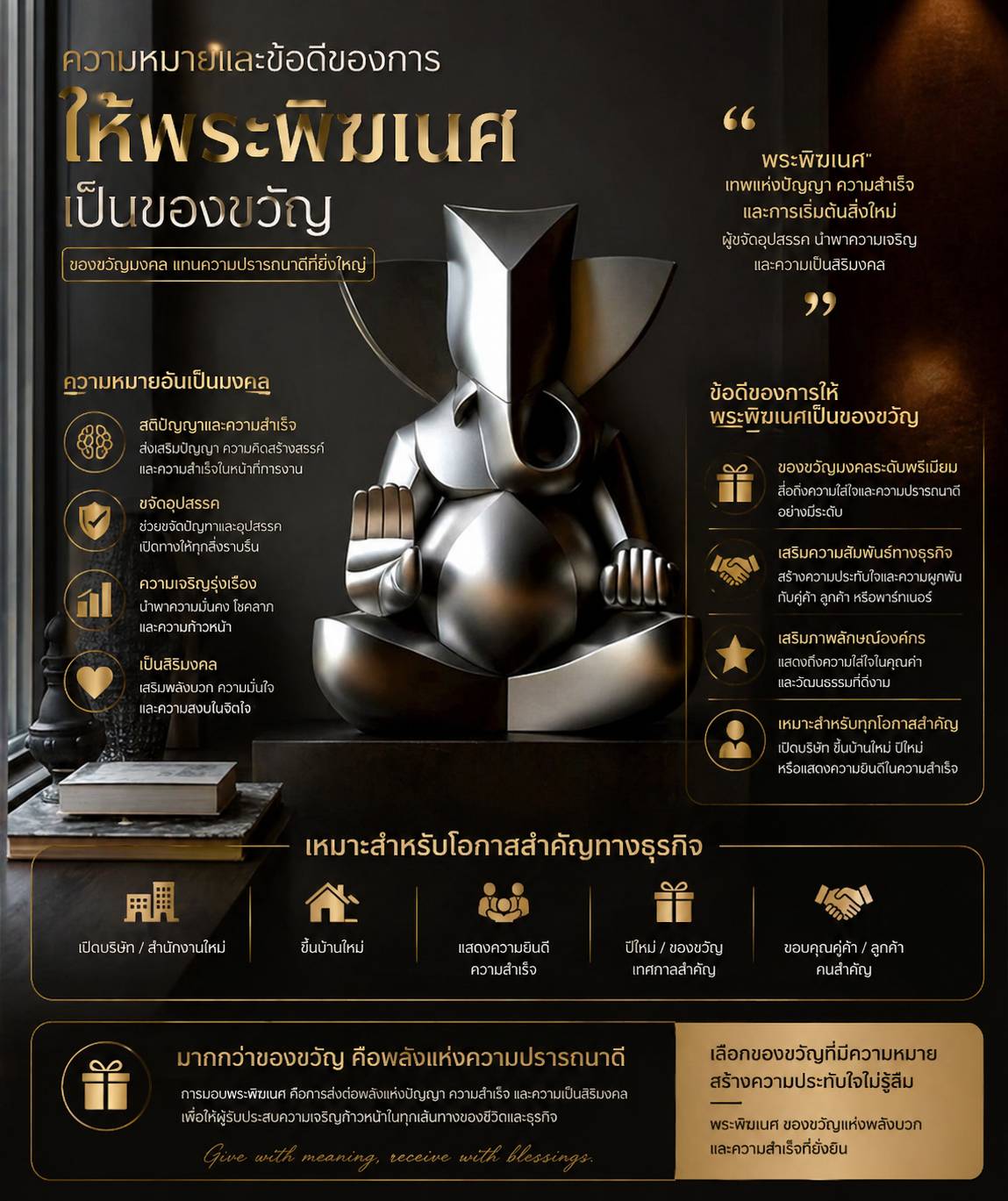 ของขวัญเปิดร้านใหม่ แนะนำสิ่งมงคลที่ช่วยให้ธุรกิจรุ่ง โดยเฉพาะ &ldquo;พระพิฆเนศ&rdquo;