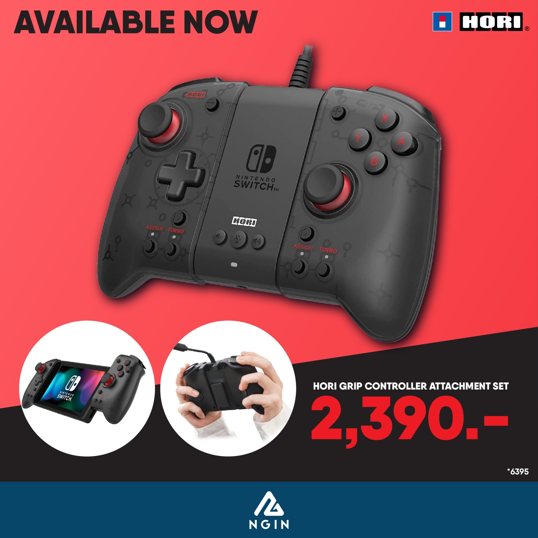 ACC: HORI GRIP CONTROLLER ATTACHMENT SET FOR NSW/PC