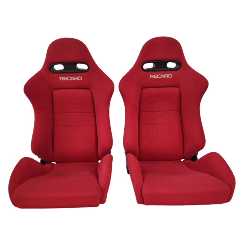 red recaro car seat