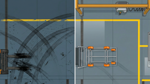 ล้อโพลียูรีเทน ถนอมพื้น epoxy