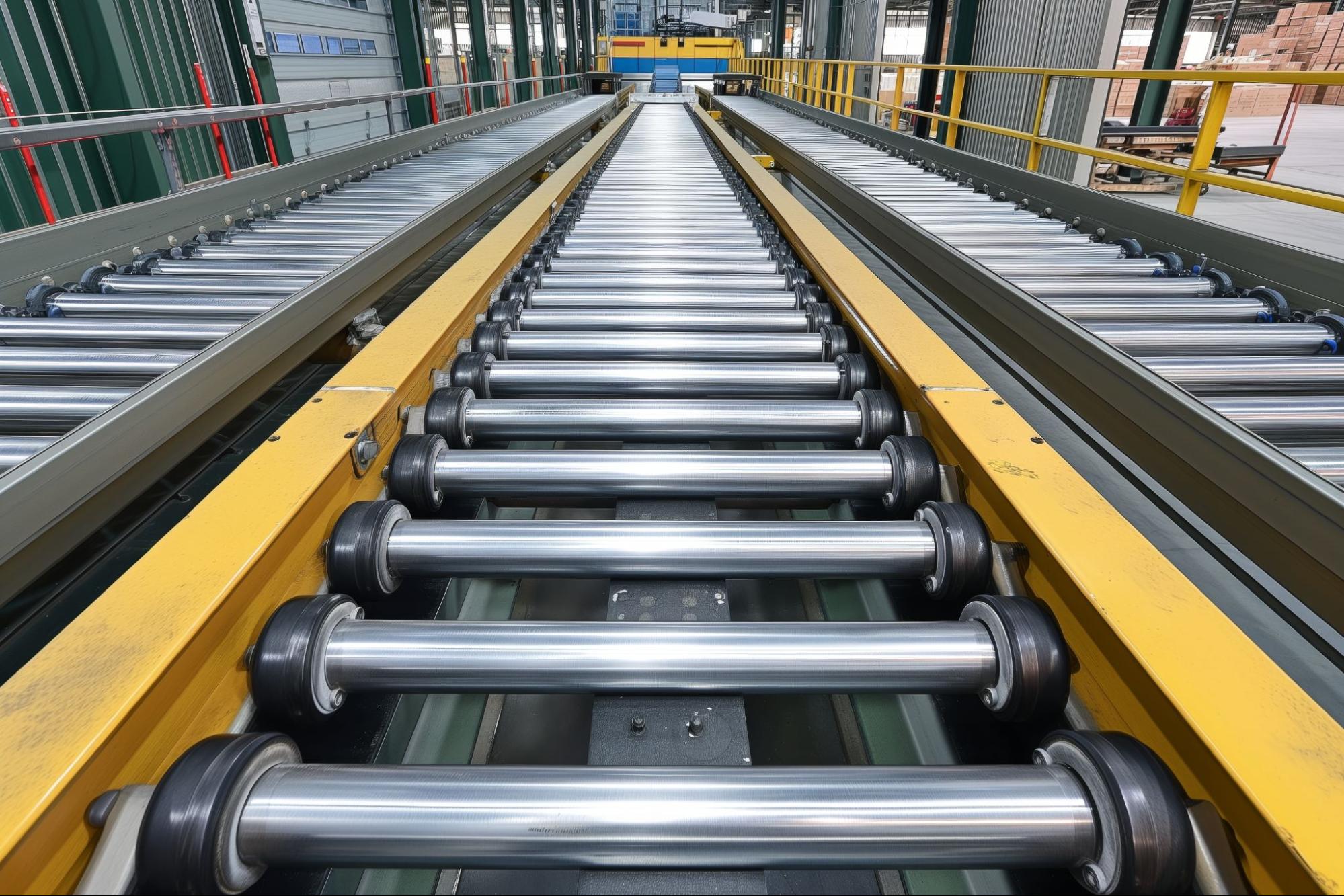 ระบบ Gravity Conveyor ในโรงงาน
