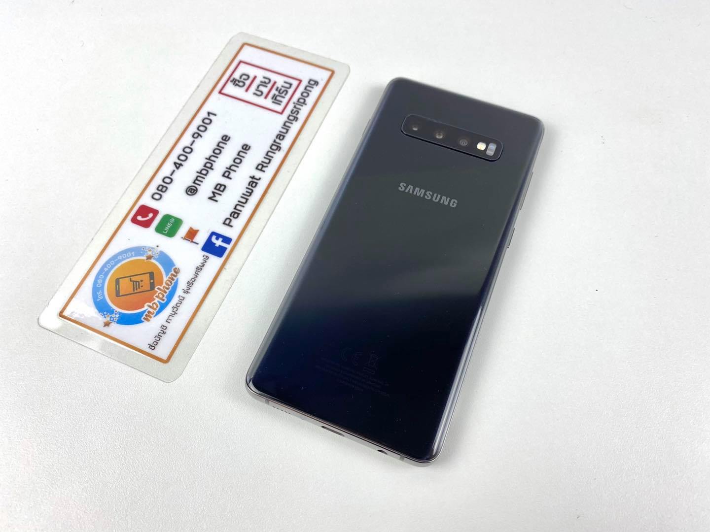 (ขาย) Samsung S10 Plus สีดำ เครื่องไทย 9,900