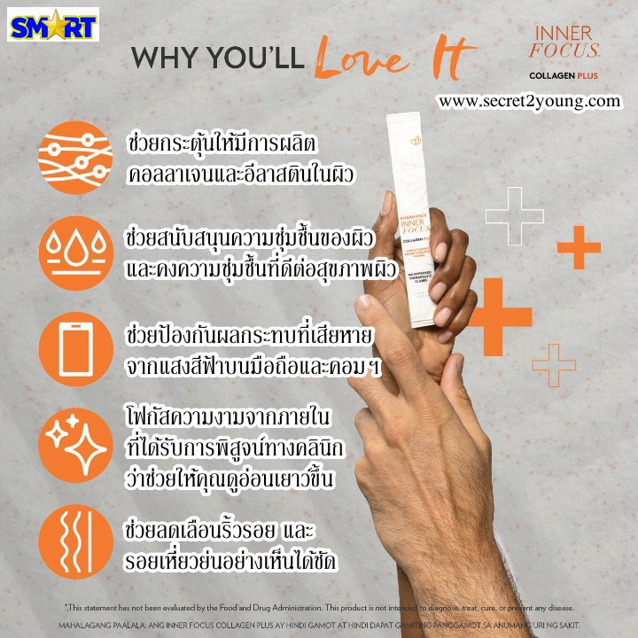 Inner Focus Collagen Plus [Nu Skin] อาหารเสริมบำรุงผิวสวยใส