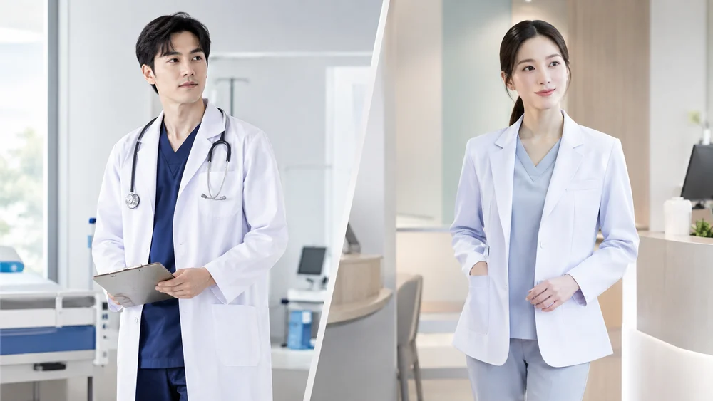 เสื้อกาวน์กับเสื้อสูทแพทย์ต่างกันอย่างไร?