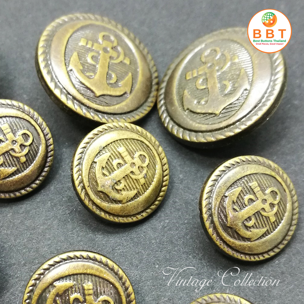 Gold Vintage Buttons for Suits (20mm)