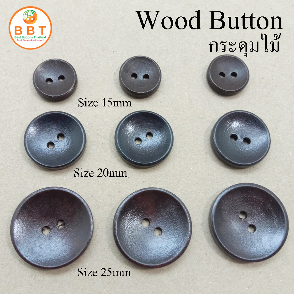 Wood Buttons 20 mm