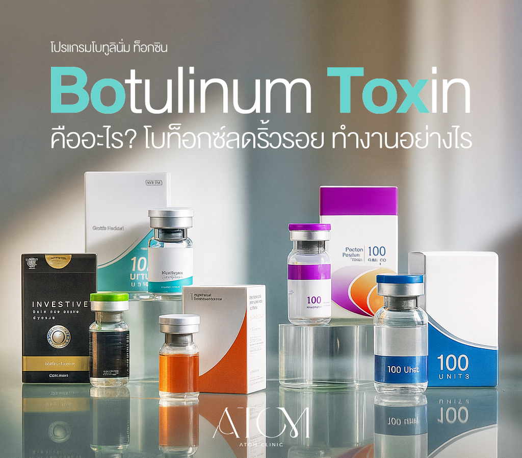 Botulinum Toxin คืออะไร? โบท็อกซ์ลดริ้วรอย ทำงานอย่างไร ปลอดภัยไหม | Atom Clinic
