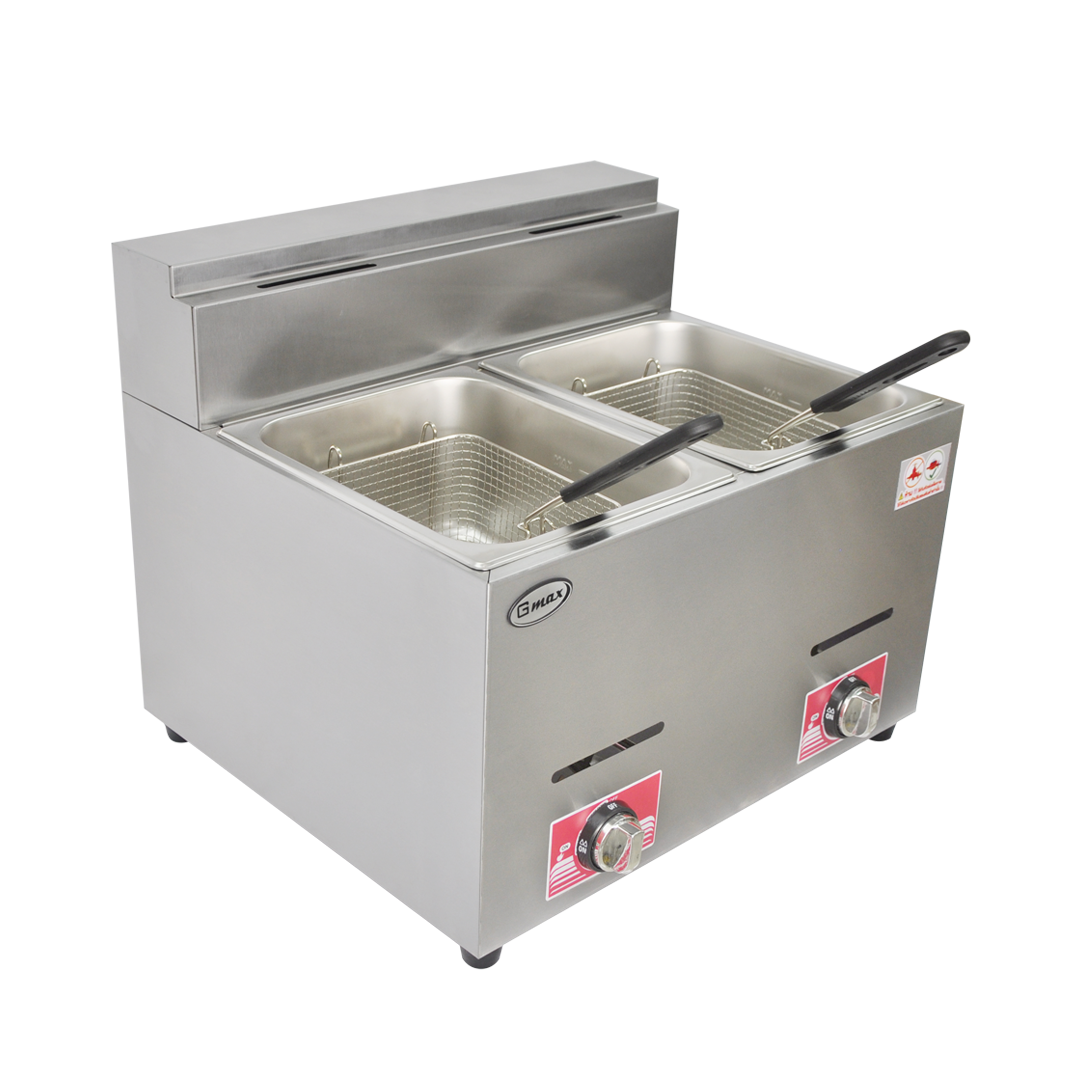 Gmax Gas Deep Fryer 12 Liter 2 Basket ZL72 gmax