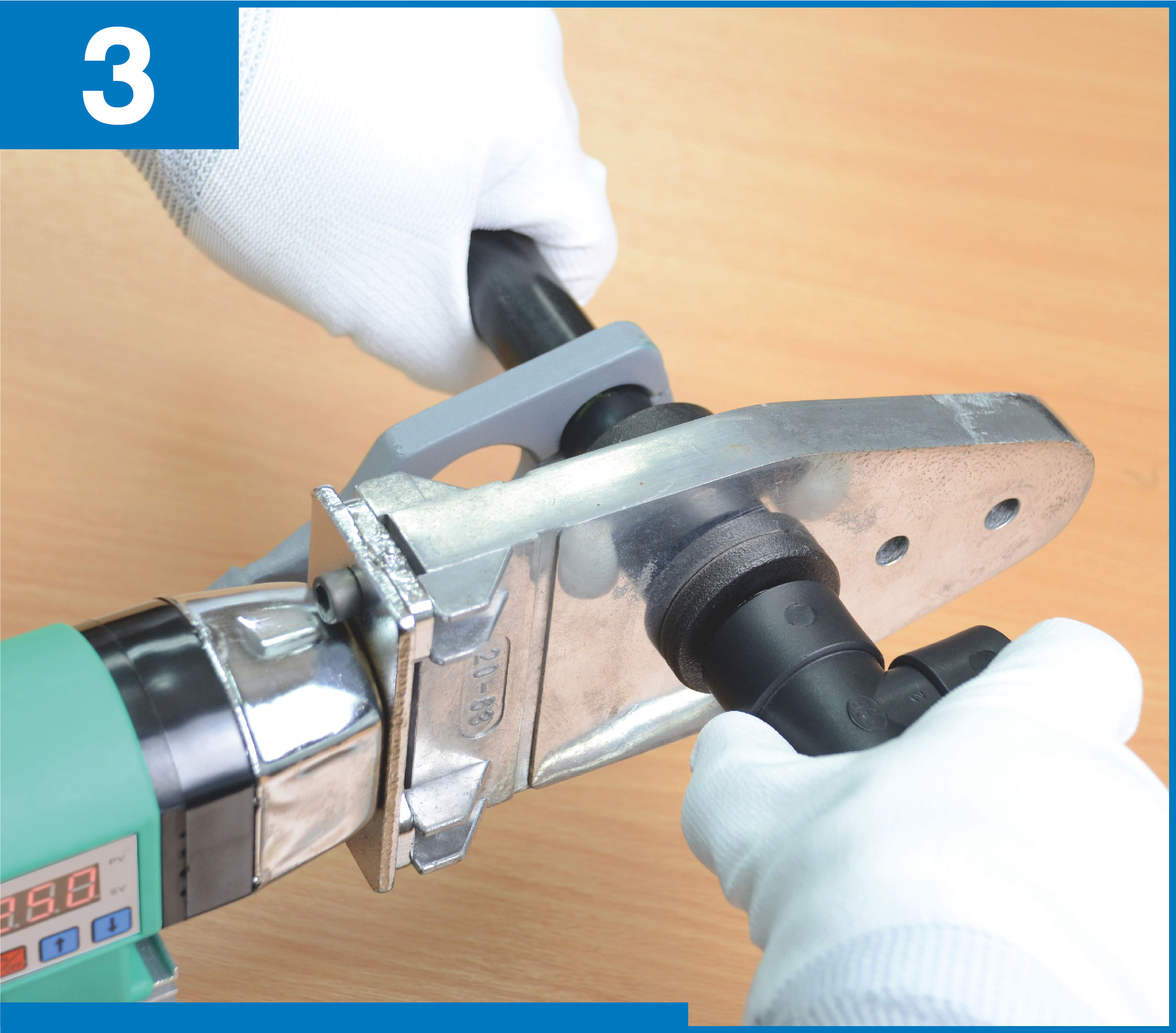 วิธีติดตั้งอุปกรณ์ข้อต่อท่อ PB ระบบเชื่อมสอด 03 วิธีติดตั้งอุปกรณ์ข้อต่อท่อ PB ระบบเชื่อมสอด 03