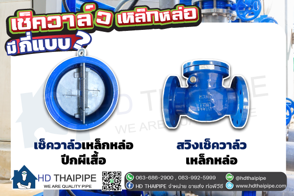 เช็ควาล์วเหล็กหล่อ-มีกี่แบบ เช็ควาล์วเหล็กหล่อ-มีกี่แบบ