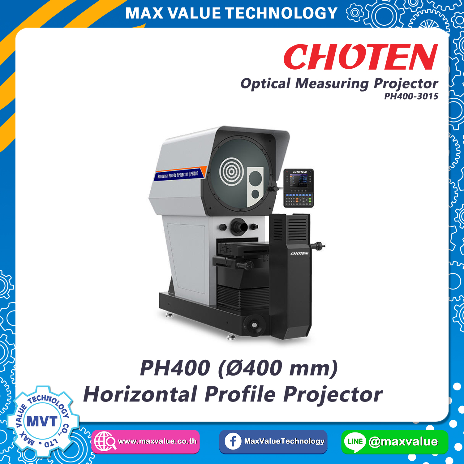 Digital Horizontal Profile Projector PH400-3015 Ø400mm