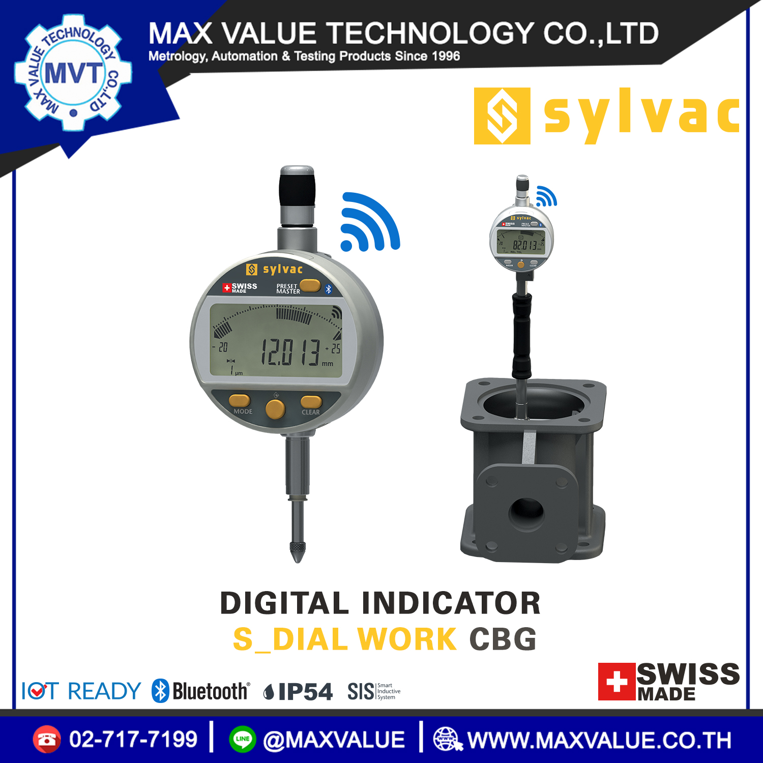 Digital Indicator Special Version for Cylindrical Bore Gauge.