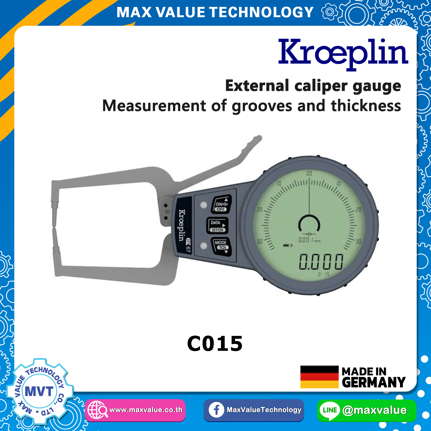 C015 - External Caliper Gauge (Electronic) 0-15 mm