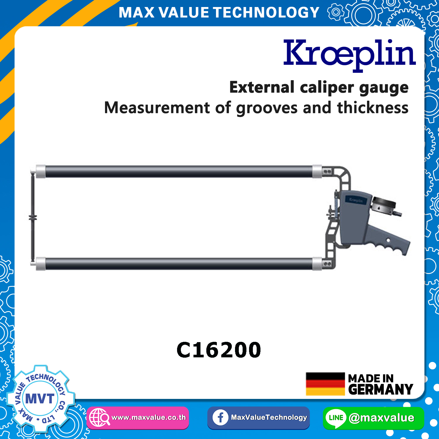 C16200 - External Caliper Gauge (Electronic) 0-200 mm